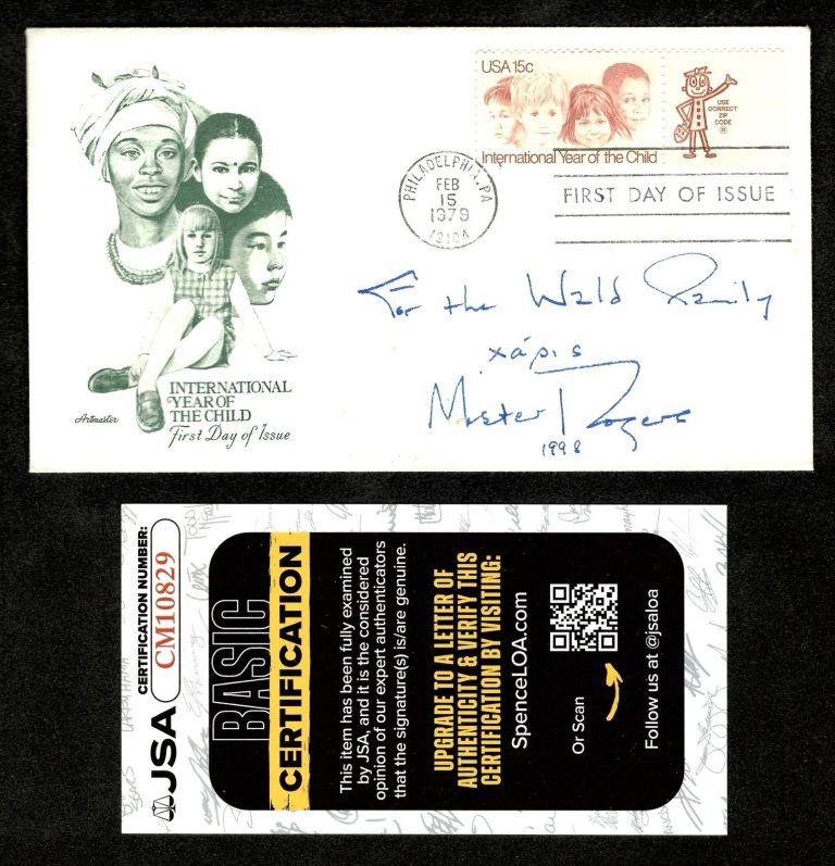 Mister Rogers Signed Autographed First Day Cover JSA Cert Mr Fred Neighborhood 3