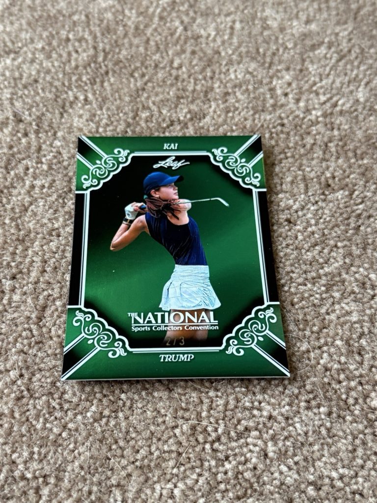 Kai Trump 2026 Leaf National Green Parallel 2/3 Golf SSP Card