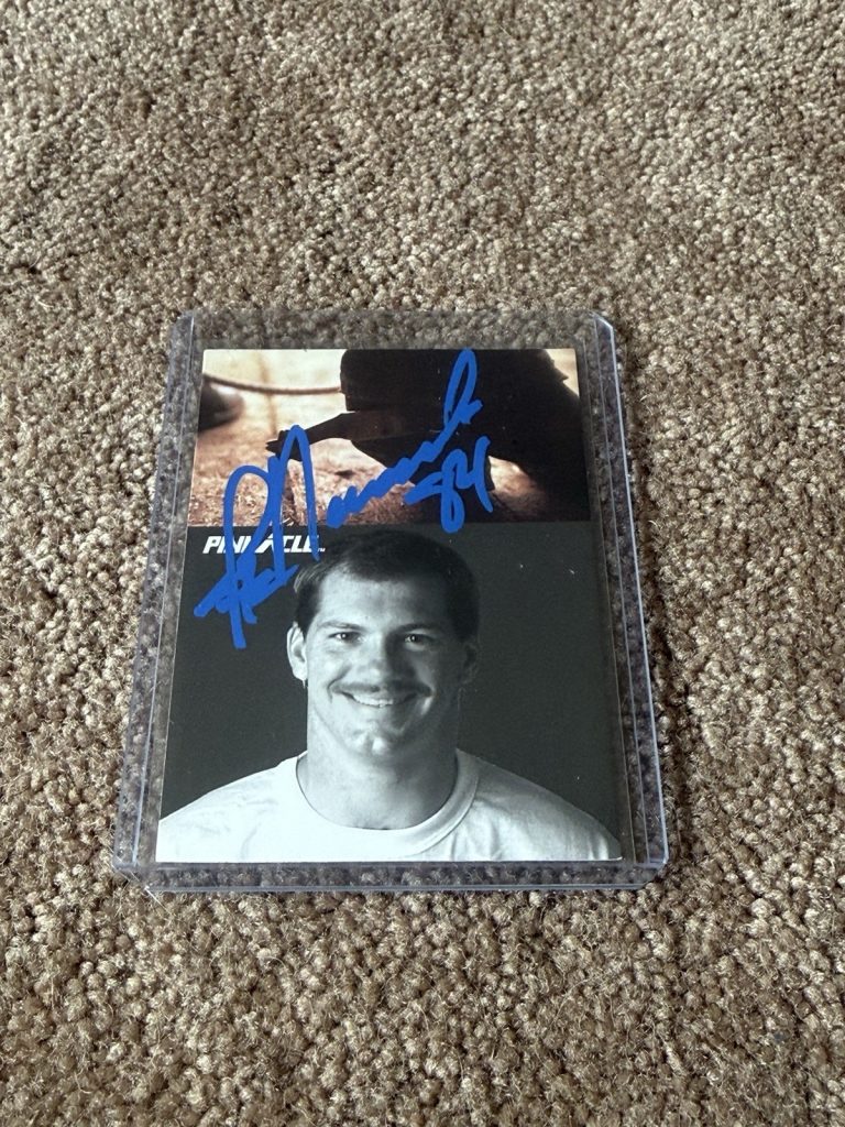 Jay Novacek Autographed 1991 Score Pro Sideline #404 Dallas Cowboys Prime Time