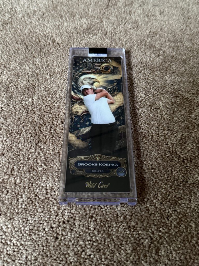 2026 Wild Card America 250 Slim Gem Brooks Koepka Golfer 2/2 National Chicago
