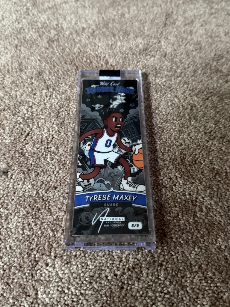 2026 Wild Card Rubber Hose Slim Gem Tyrese Maxey Guard 3/5 National Chicago