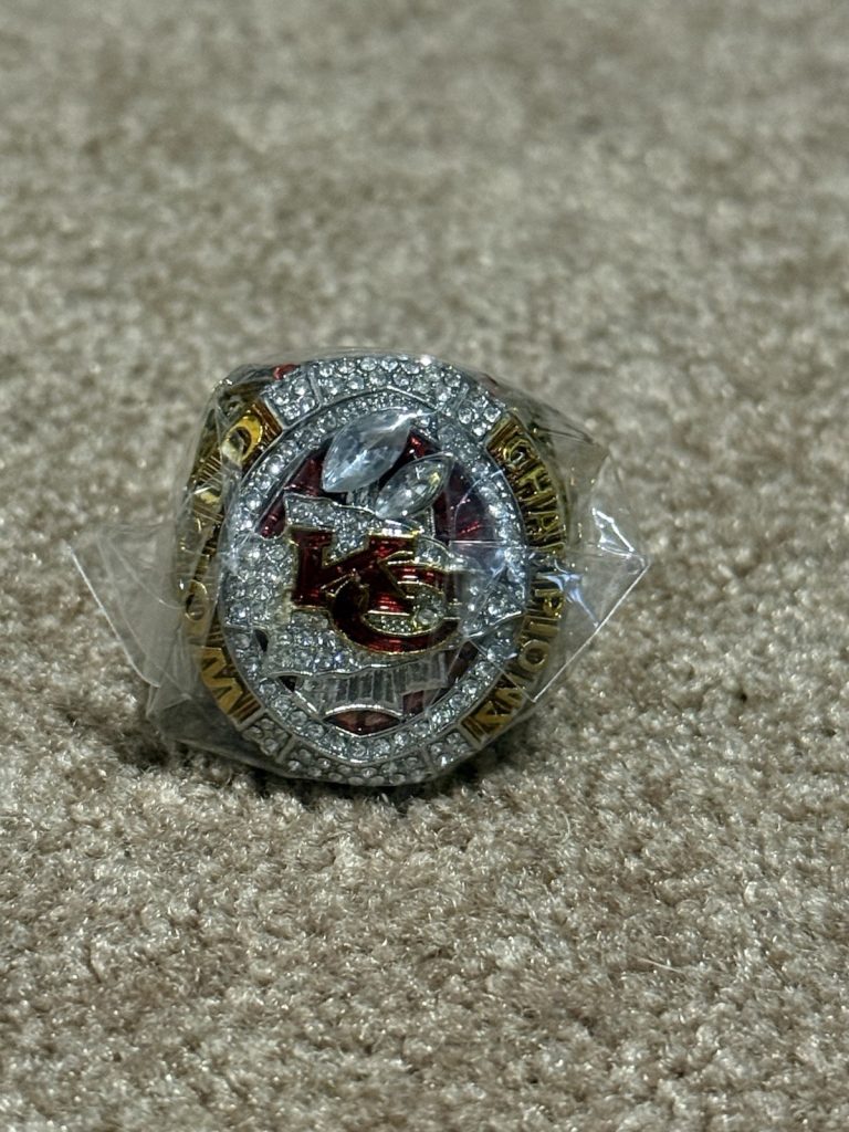 Kansas City Chiefs Super Bowl LIV Champions Patrick Mahomes 15 Replica Ring Fan