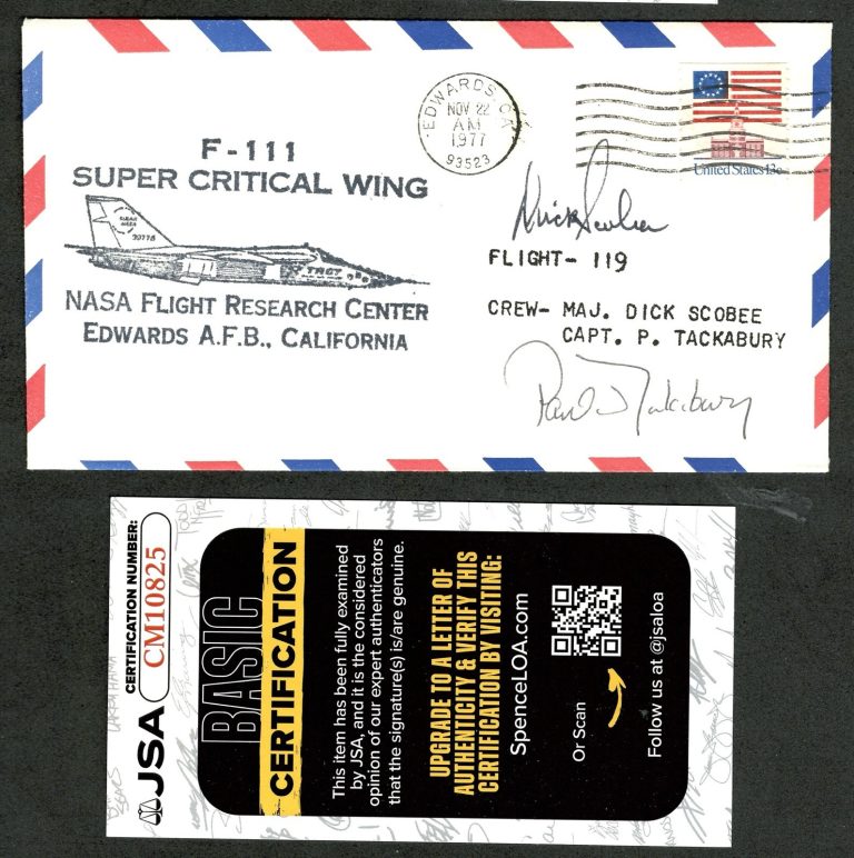 Dick Scobee Signed Autographed First Day Cover JSA NASA Challenger Astronaut 2