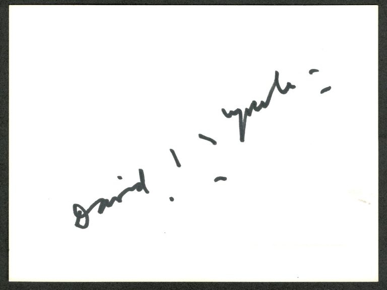 David Lynch Signed Autographed 4.5 x 6 Card BAS Beckett Cert Twin Peaks