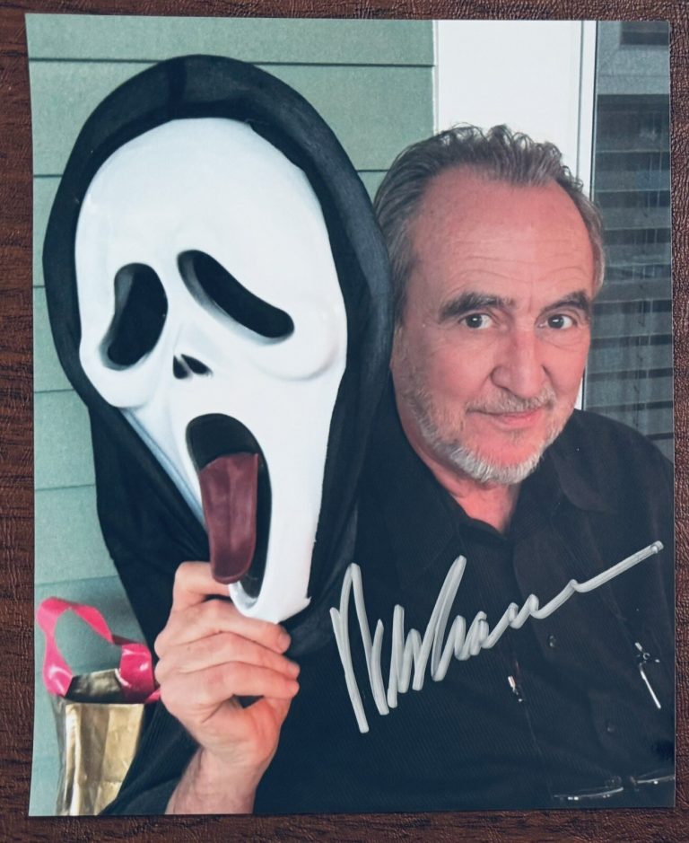 Wes Craven Signed Autographed 8x10 Scream Photo JSA Letter