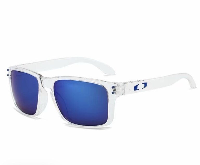 Black Sport Sunglasses Orange Red Mirror Lens Vented Frame UV400 Men Driving
