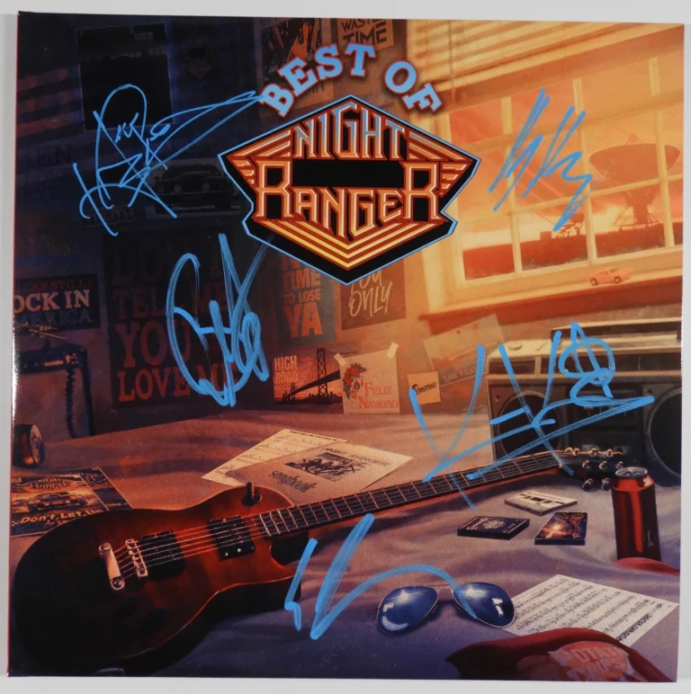 Night Ranger Best Of JSA Autograph Fully Signed Album Vinyl Record