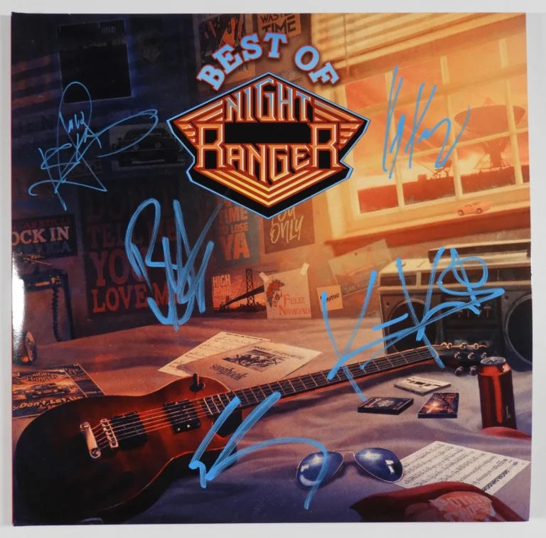 Night Ranger Best Of JSA Autograph Fully Signed Album Vinyl Record