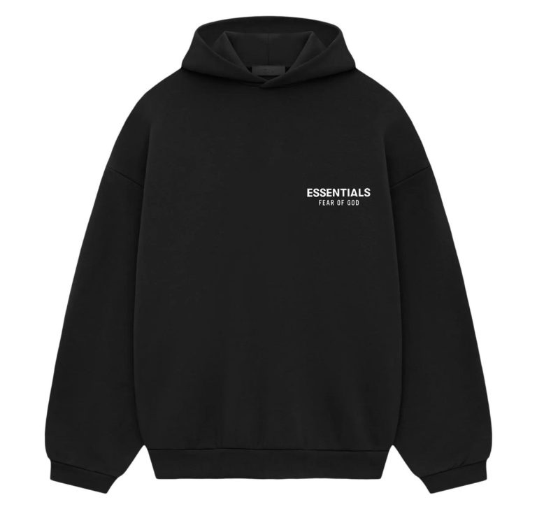 Fear of God Essentials Fleece Hoodie 2024 Black Authentic Size XL