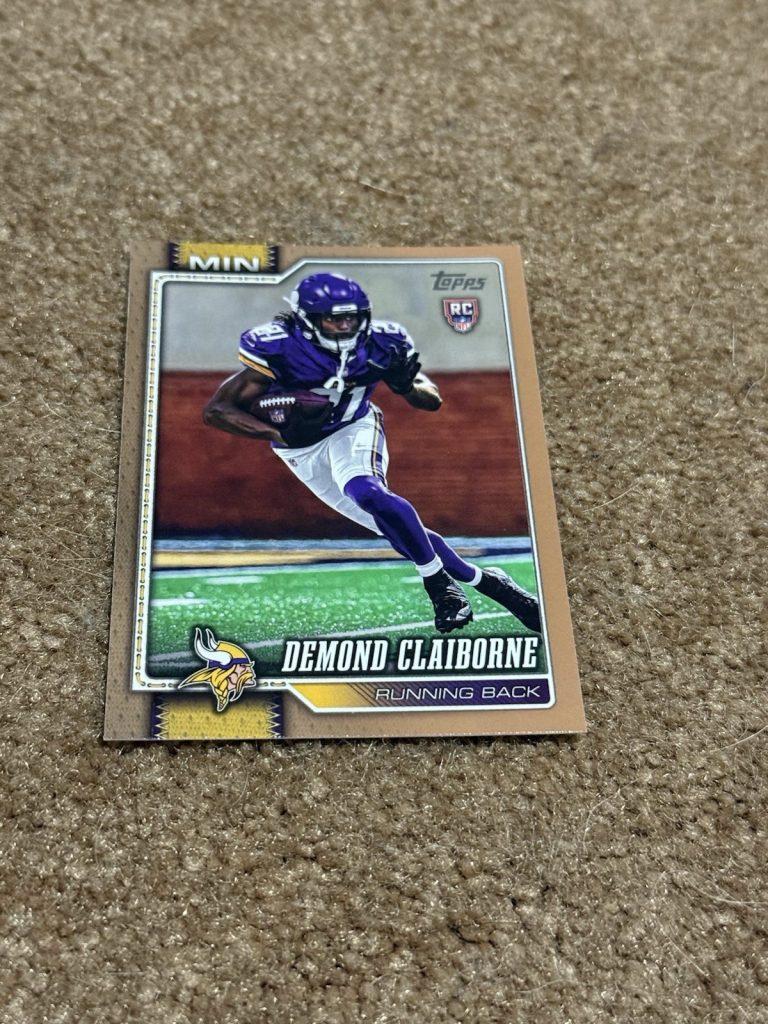 2026 Topps Demond Claiborne #316 Gold /2026 RC Rookie Vikings Running Back