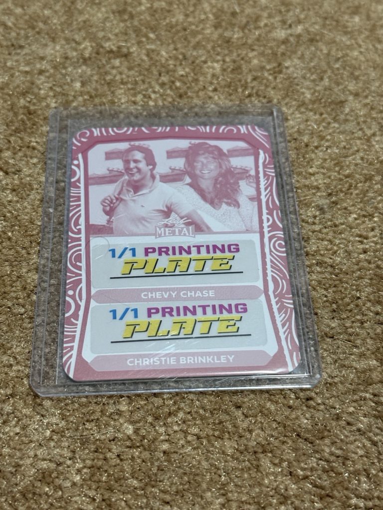 2024 Leaf Metal Thanksgiving Chevy Chase Christie Brinkley Magenta Plate 1/1