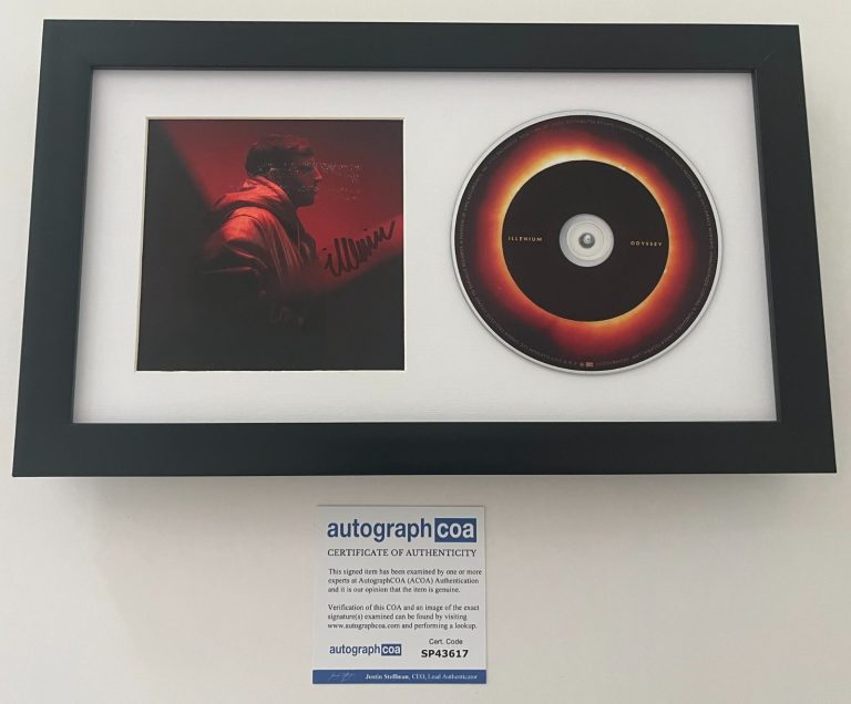 ILLENIUM SIGNED ODYSSEY FRAMED & MATTED CD & AUTOGRAPH COA ACOA