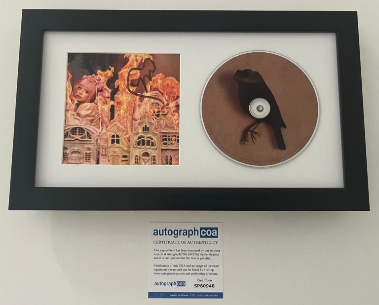 MELANIE MARTINEZ SIGNED HADES FRAMED & MATTED CD w/ AUTOGRAPH ACOA COA