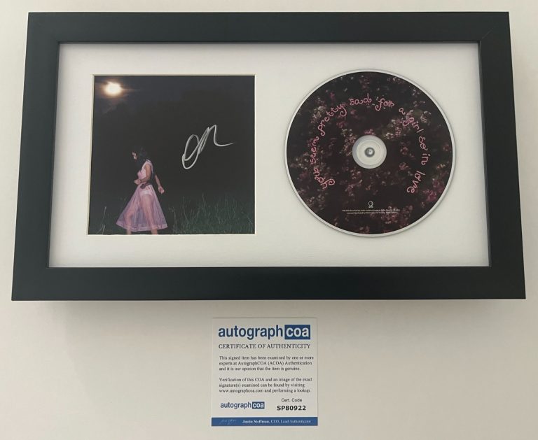 OLIVIA RODRIGO SIGNED YOU SEEM PRETTY SAD FRAMED & MATTED CD w/ AUTOGRAPH COA