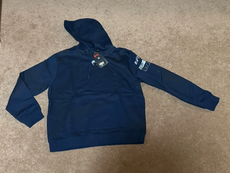 NWT UFC Venum Fusion Fight Week Hoodie Womens L Navy Blue Camo Pullover
