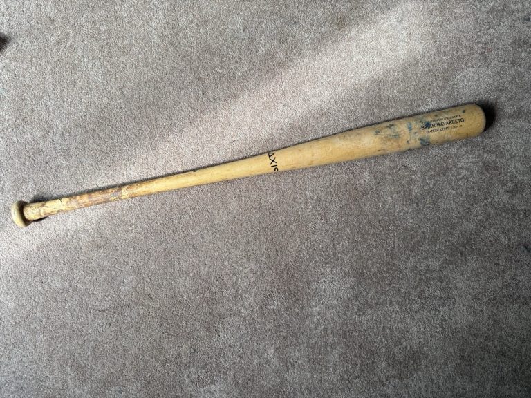 Brian Navarreto Used Cracked Axis Pro Elite Certified Maple AX141 Bat 7/20/14