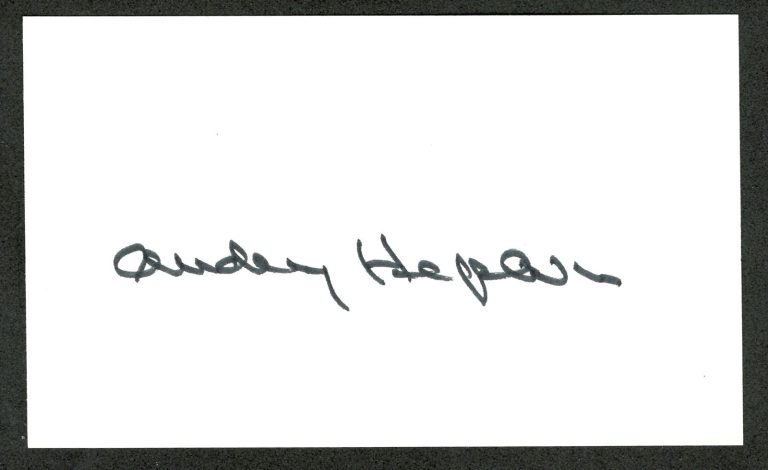 Audrey Hepburn Signed Autographed 3x5 Card JSA Letter Breakfast At Tiffany’s 2