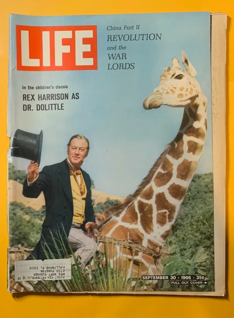 SEPTEMBER 30, 1966 LIFE MAGAZINE REX HARRISON AS DR. DOLITTLE