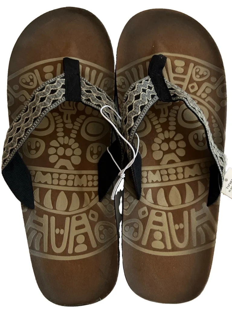 Kohls Hawaiin Themed Men’s Size Large Flip Flops Sandles NEW
