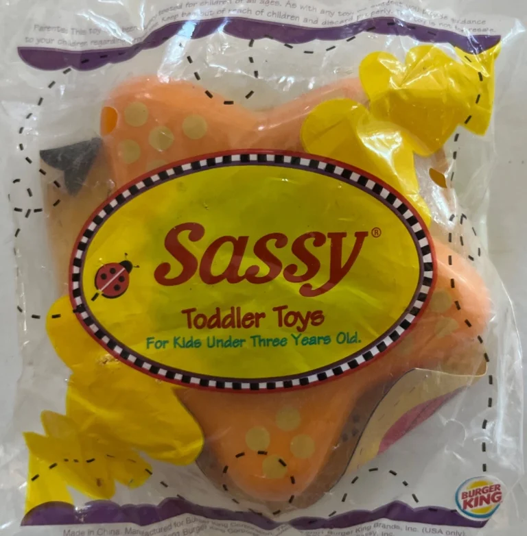 VINTAGE TOYS BURGER KING Sassy Star Toddler Toys B14