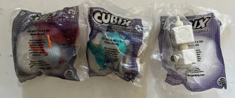 2001 CUBIX ROBOTS FOR EVERYONE BURGER KING TOY - #7, #9 & Partial #10 B14