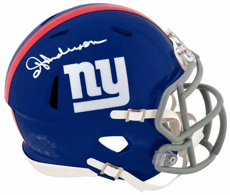 Ottis Anderson Signed Giants (Current Stye) Riddell Speed Mini Helmet - (SS COA)