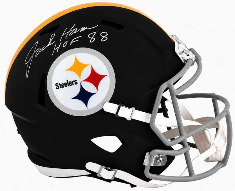 Jack Ham Signed Steelers T/B Riddell F/S Rep Helmet w/HOF -In White - (SS COA)