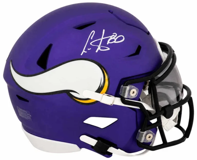 Cris Carter Signed Vikings Riddell Mid-Size MIDI SpeedFlex Helmet (SCHWARTZ COA)