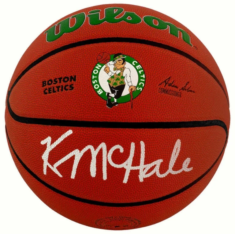 Kevin McHale Signed Celtics Logo Wilson Alliance NBA Basketball - (SCHWARTZ COA)