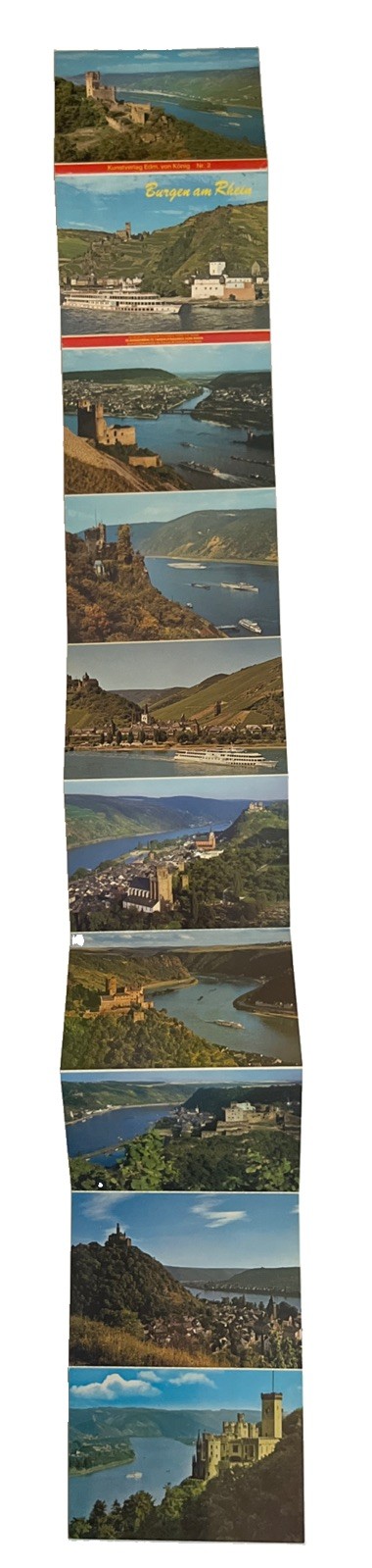 Vintage Postcards Pack Burgen am Rhein Ausgewahlte 10 Cards,  Un-Used