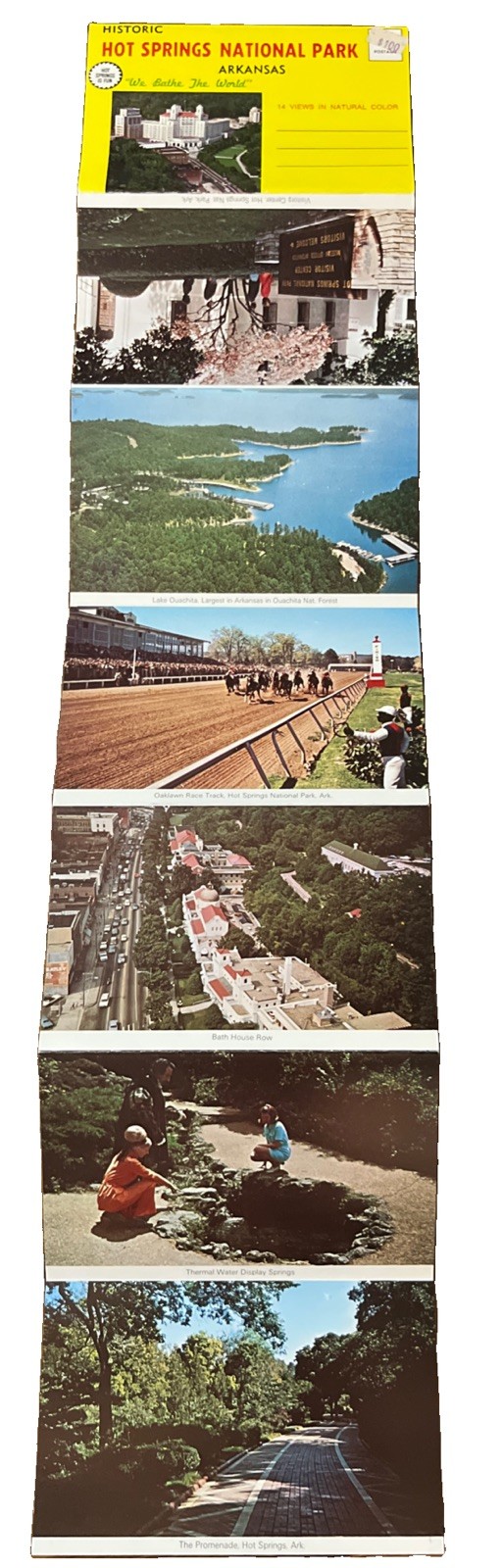 Hot Springs National Park Arkansas Vintage 7 Postcard Pack Un-Used