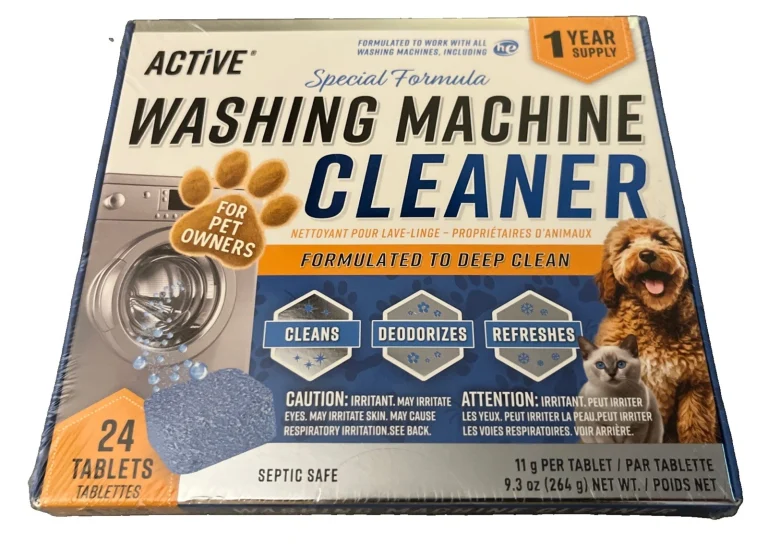 ACTIVE Washing Machine Cleaner for Pet Owners 1 Count (Pack of 24), Blue B14