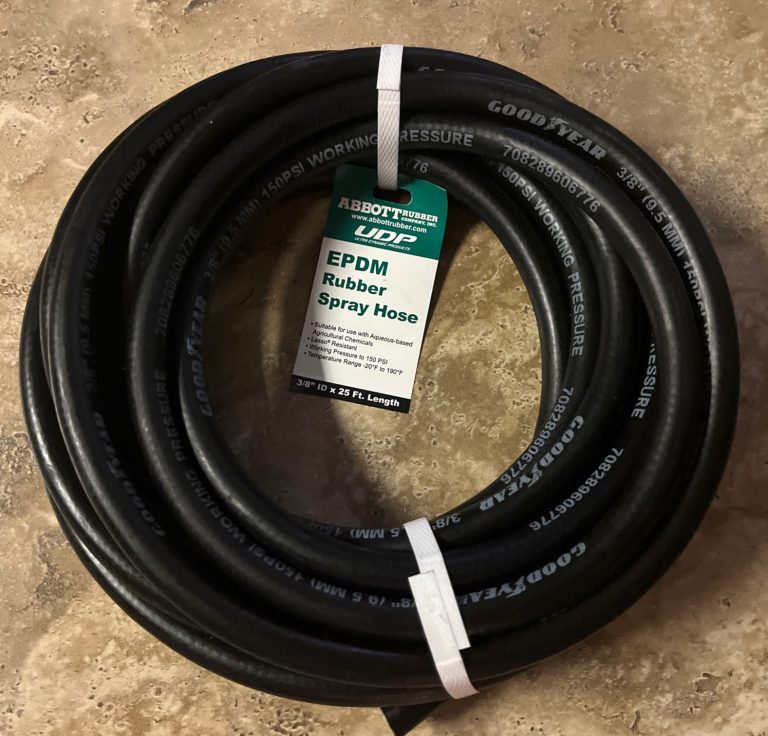 Abbott Goodyear Rubber EPDM Agricultural Spray Hose 3/8in ID x 25 ft