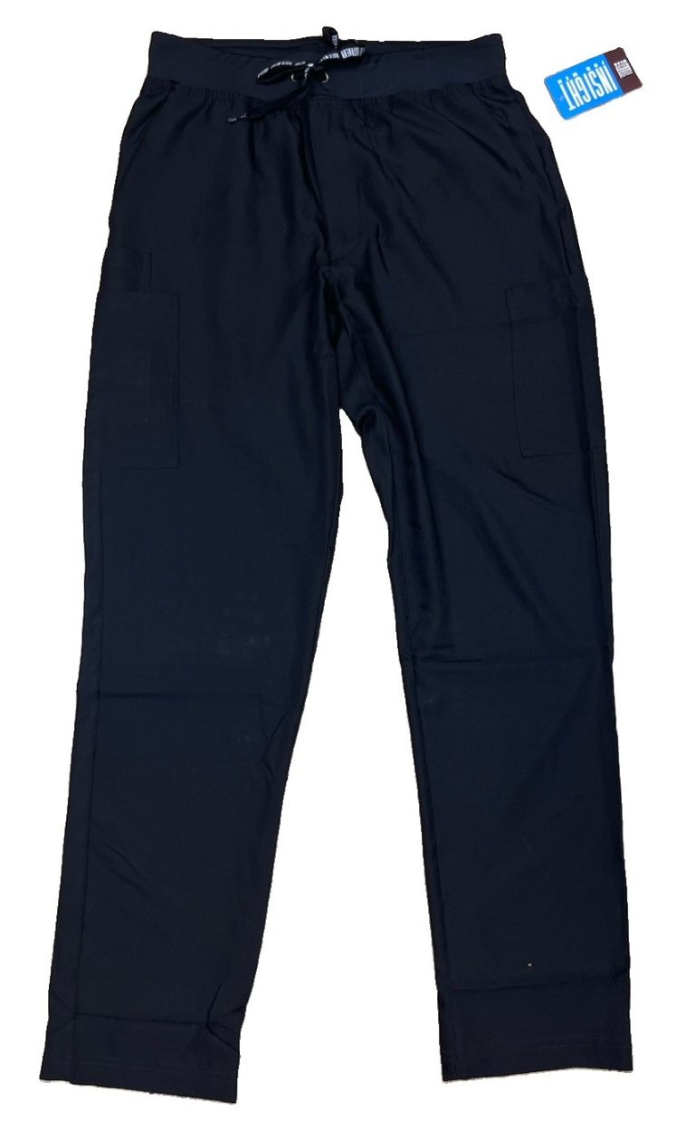 Med Couture Scrubs Men's Straight Leg Tall Pants MC2772T BLK Black Size M