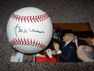 Bill Clinton IP Signed Autographed Ball Baseball PSA Certified President