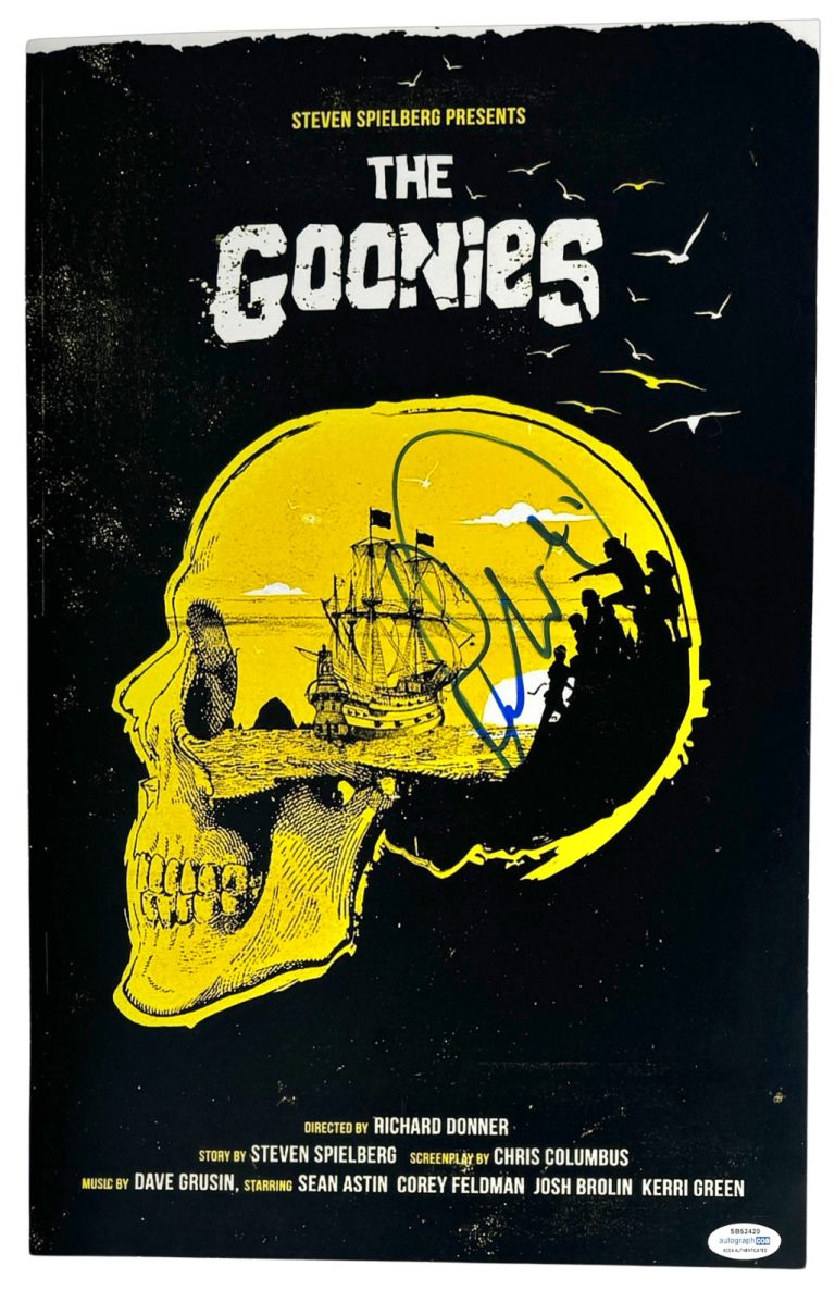 Robert Davi Signed The Goonies Movie Poster 11x17 Photo Autograph ACOA COA