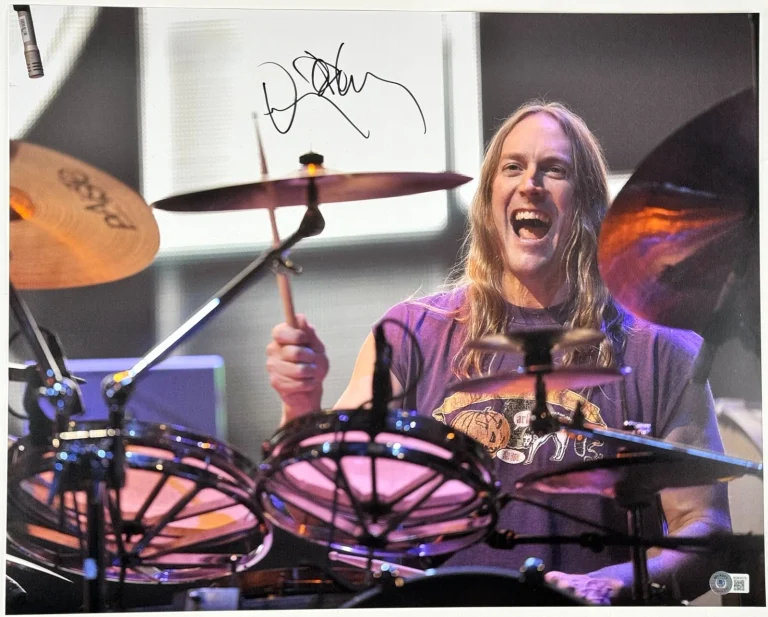 Danny Carey Tool Signed Autograph 16x20 Photo Drummer Tool Band Beckett COA