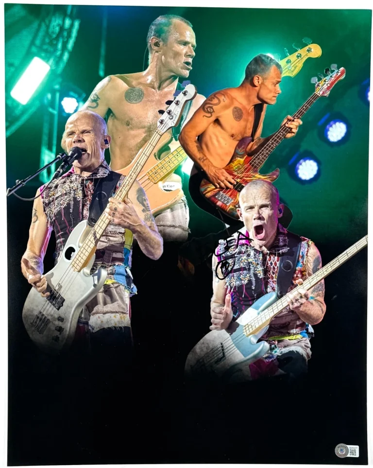 Flea Red Hot Chili Peppers Signed Autograph 16x20 Photo Poster RHCP Beckett COA