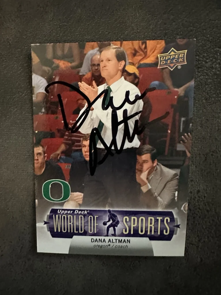 Dana Altman Signed Trading Card Autographed NCAA Basketball Coach