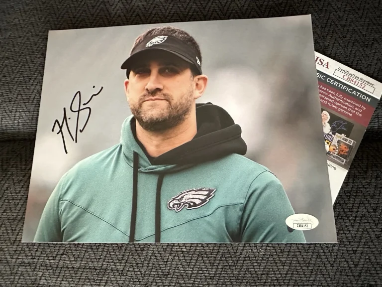 Nick Sirianni signed 8 X 10 Photo JSA Authentication COA Philadelphia Eagles