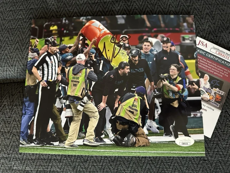Nick Sirianni signed 8 X 10 Photo JSA Authentication COA Eagles Super Bowl LIX