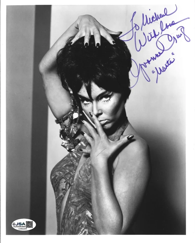 Yvonne Craig SIGNED Star Trek Marta Promo Photo JSA COA Autograph Batgirl Batman