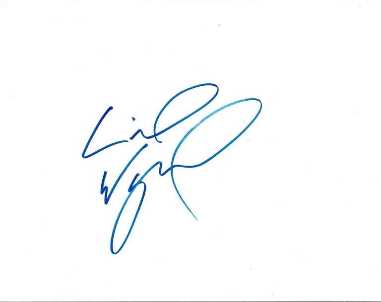 Lil Wayne REAL hand SIGNED 8.5x11