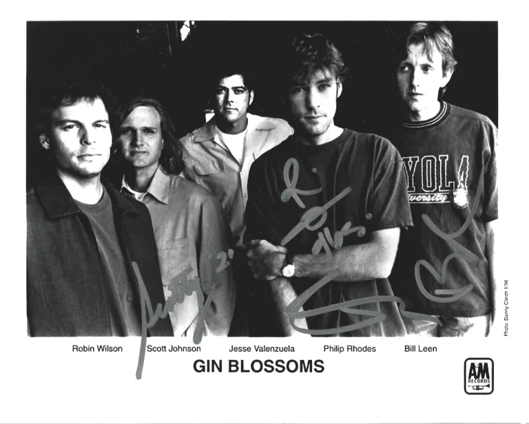 Gin Blossoms REAL hand SIGNED 8x10