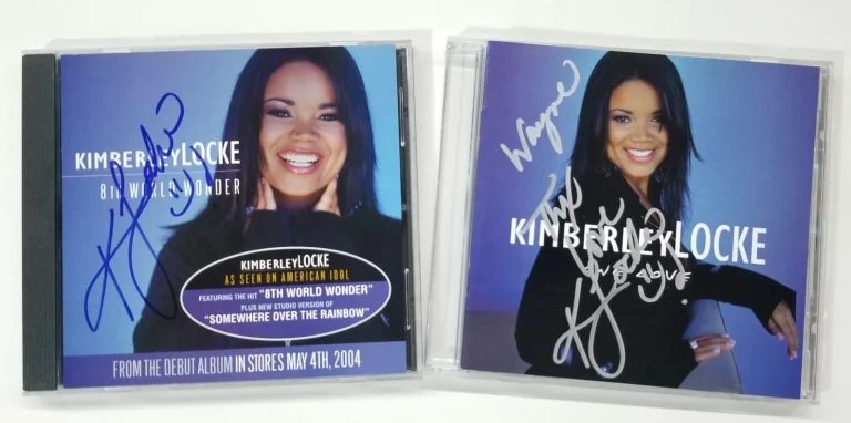 Kimberley Locke SIGNED One Love & 8th World Wonder CD Lot Set of 2 COA Autograph