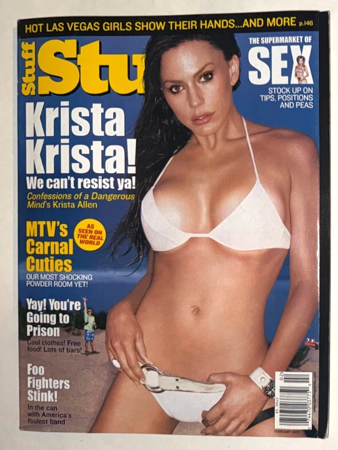 Krista Allen Stuff Magazine February 2003 Vintage Men's Issue MTV