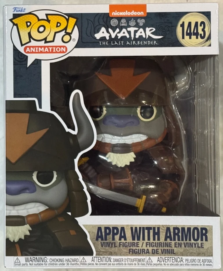 Funko Pop Animation Super Avatar The Last Airbender Appa With Armor #1443 Figure