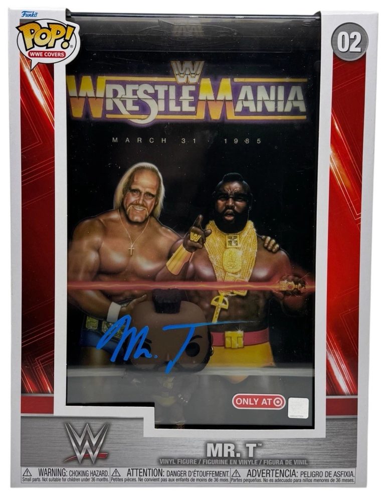 Mr. T Signed Autograph Funko Pop WWE Magazine Covers WrestleMania #02 JSA COA