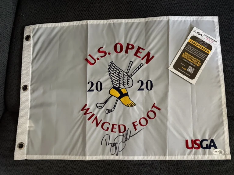 Bryson Dechambeau SIGNED 2020 US Open Golf Flag JSA Authenticated COA PGA