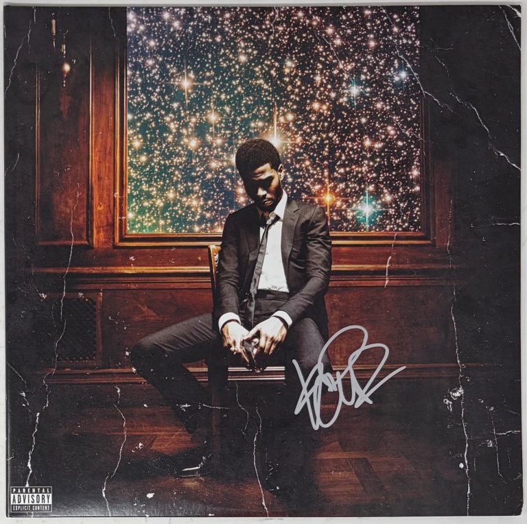 Kid Cudi Signed Autograph Man on the Moon II Mr. Rager Vinyl Record Album LP JSA